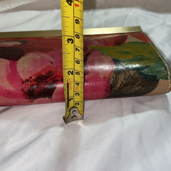 EUC Patricia Nash Cauchy Leather Frame Wallet Floral Print. - Picture 7 of 16
